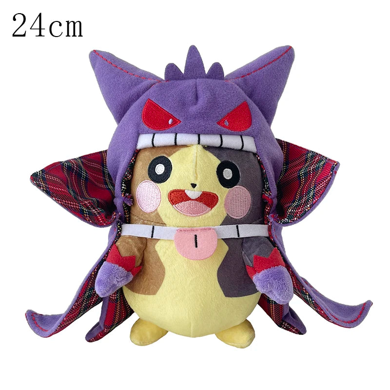 Cos Eevee Pikachu Cosplay Plush Toys Pikachu Peluche Mimikyu Lucario Charizard Garchomp Stuffed Animal Doll Collectible Gift