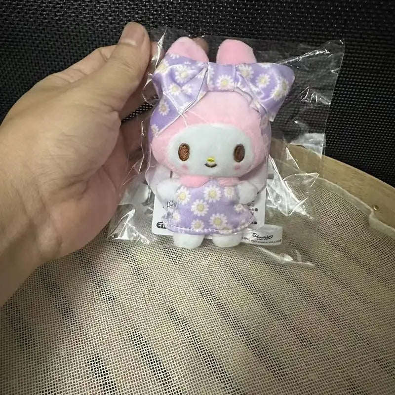 Kawaii Sanrio My Melody 20Th Anniversary Cute Cartoon Candy Pink Plush Toys Keychain Doll Backpack Pendant Girls Holiday Gift