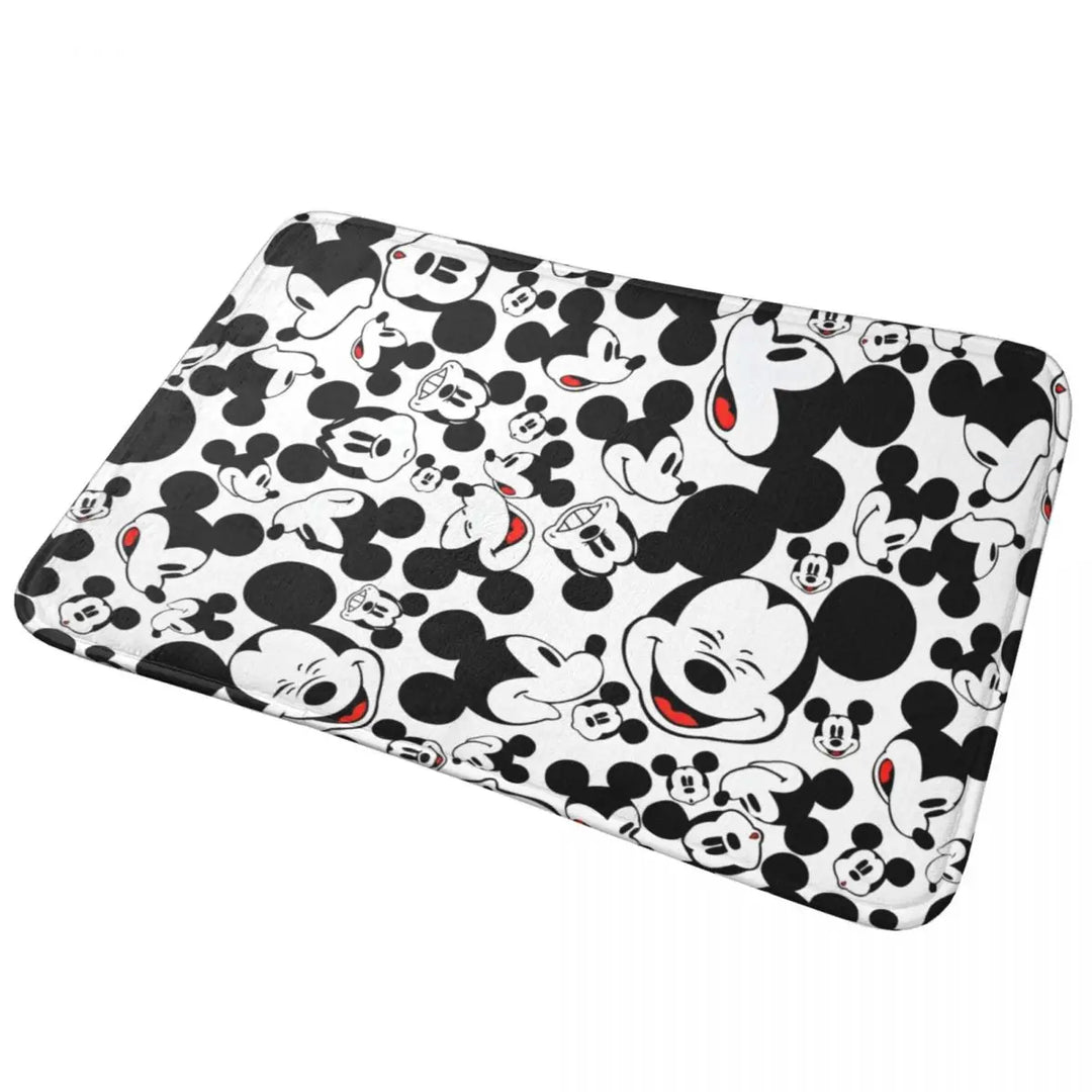 Cute Minnie Cartoon Bathroom Rugs Mat Quick Dry Mickey Bath Rugs Mats Carpet Non-Slip for Shower Tub