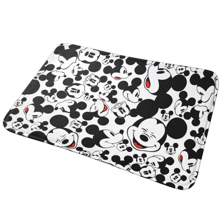 Cute Minnie Cartoon Bathroom Rugs Mat Quick Dry Mickey Bath Rugs Mats Carpet Non-Slip for Shower Tub