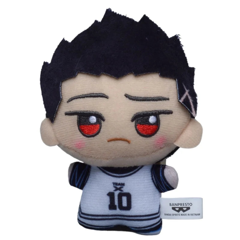 10cm Blue Lock Plush Toy Keychain Nagi Backpack Charm Anime Seishiro Isagi Yoichi Chigiri Bachira Mikage Stuffed Doll Toy Gift