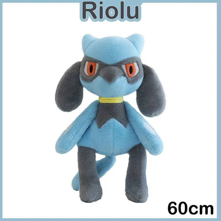 Pokemon Riolu Morpeko Lucario Plush Toys 35-80cm Kawaii Pillow Stuffed Christmas Gifts for Childrens Pokémon Anime Plushie Dolls
