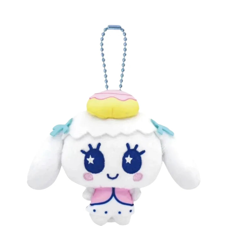10cm NEW Tamagotchi Plush doll Keychain Kawaii Key Ring Sanrios Memetchi Melody Kuromi  Anime Mimitchi Bag Pendant Toys Gift