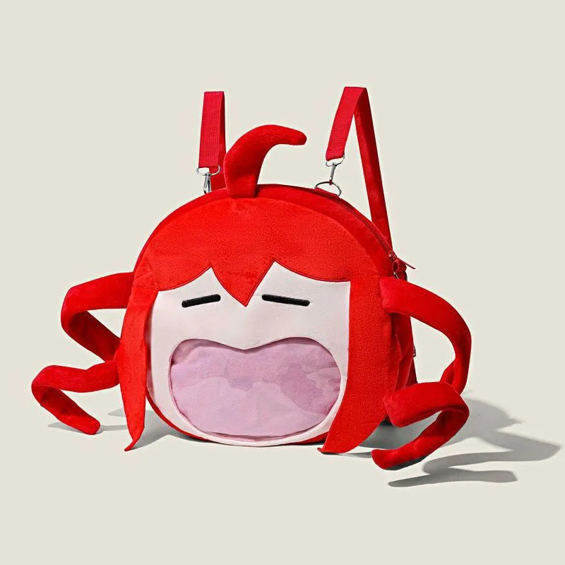 Cartoon Niche Kasane Teto‌ Itabag One-shoulder Slide Big Mouth Bag Two-dimensional Peripheral Backpack Boys and Girls Gifts