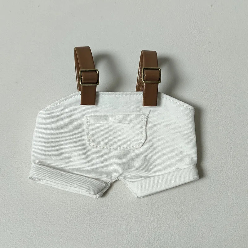 Labubu Doll Clothes Bib Pants Dress Up 15/17cm Plush Doll'S Clothes Sitting Party Clothing Replacement