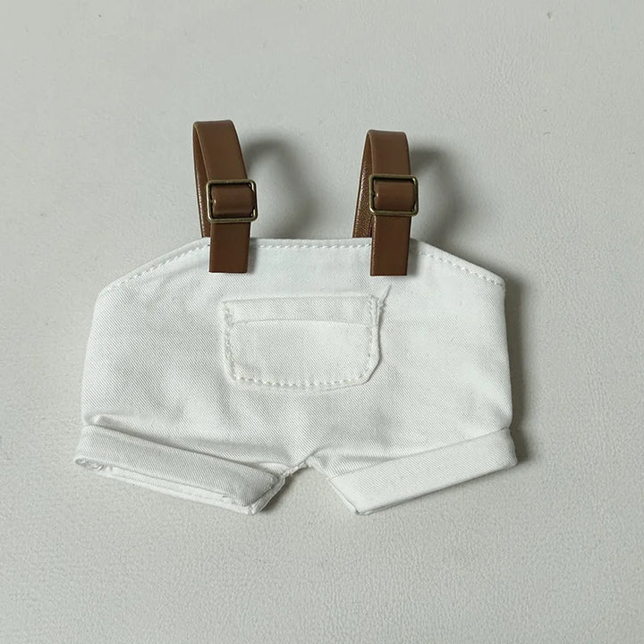 Labubu Doll Clothes Bib Pants Dress Up 15/17cm Plush Doll'S Clothes Sitting Party Clothing Replacement