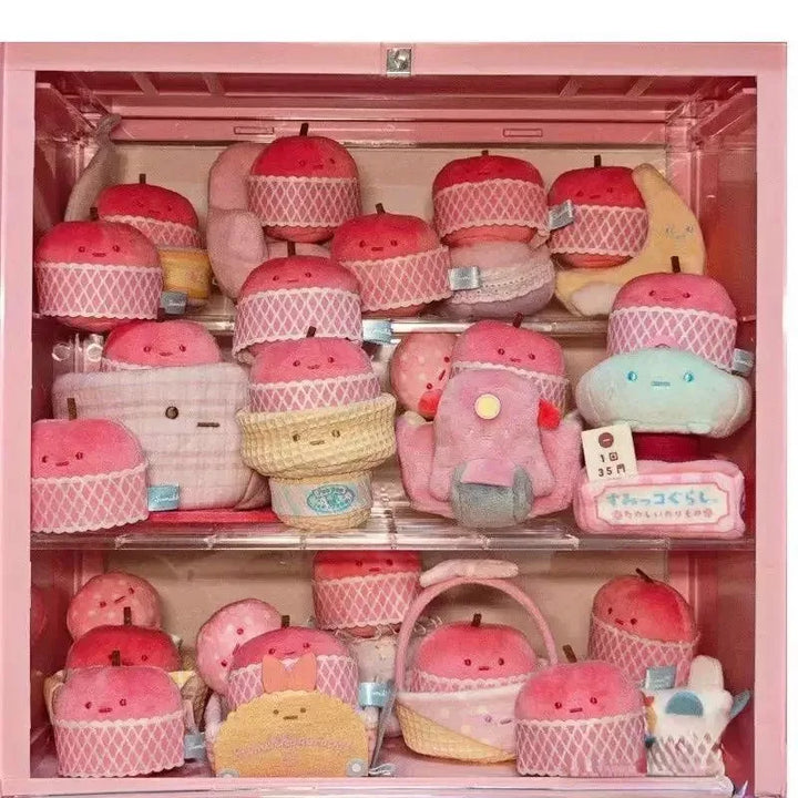 Japanese Cartoon SumikkoGurashis Fruit Series Plush Toys Cute mini Fruit Apple Stuffed Soft Doll Ornaments Kid Birthday Gift