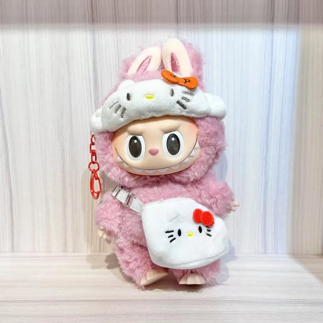 For Labubu doll clothes Sanrio Cotton Doll DIY Accessories My Melody Kuromi  Mini Shoulder Bag Dressing Doll Accessories Gifts