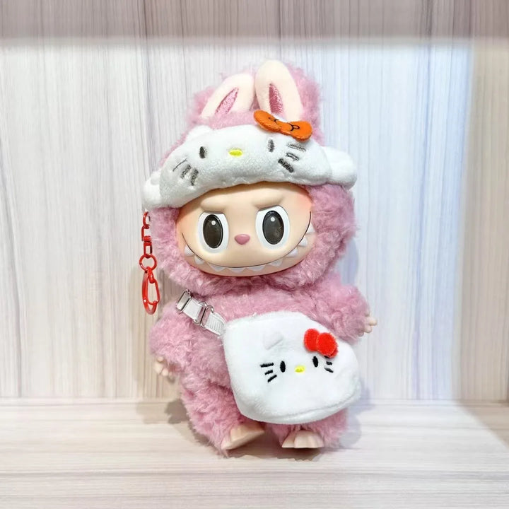 For Labubu doll clothes Sanrio Cotton Doll DIY Accessories My Melody Kuromi  Mini Shoulder Bag Dressing Doll Accessories Gifts