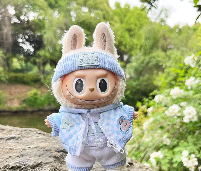 17cm Cute Mini Plush Doll'S Clothes Outfit Hoodie Big Goose Dinosaur Bee Shark Deer Korea Kpop Exo Labubu Idol Dolls Clothing