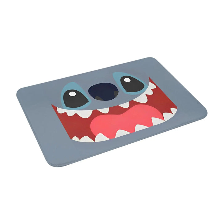 Stitch Cartoon Memory Foam Bath Mat Rug Non-Slip Ultra Soft Angel Love Bathroom Floor Rugs Carpet For Bath Entrance Door Doormat