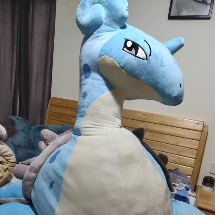 38cm Pokemon Lapras Plush Toys Anime Doll Cute Ornament Pokémon Cartoon Stuffed Plushie Pillow Gift for Children Christmas
