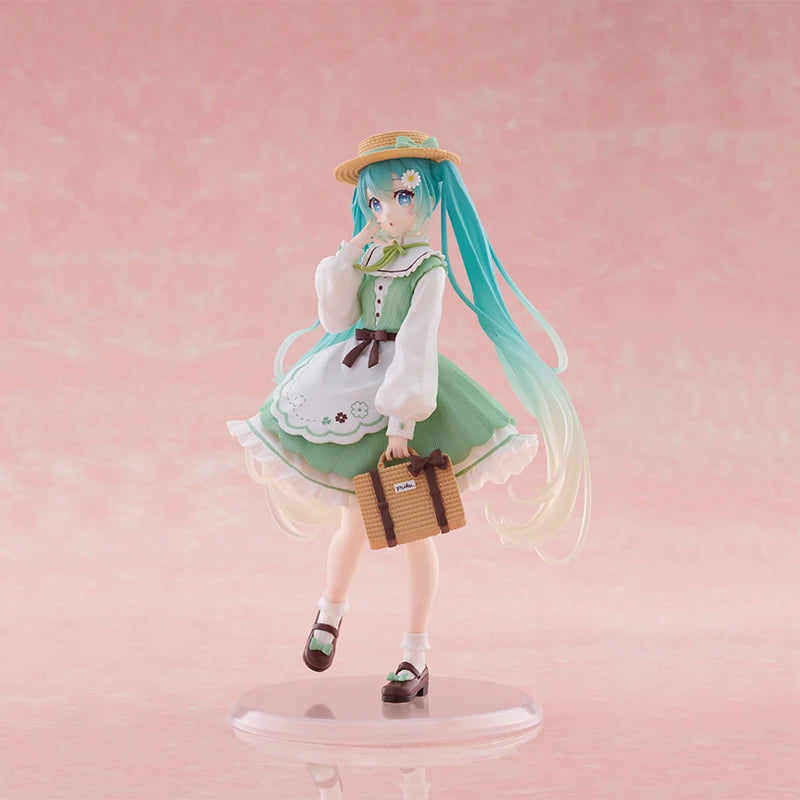 Anime Figure Hatsune Miku Fashion Country Original Taito Action Figurine Toys Collector Customized Model Doll 18cm