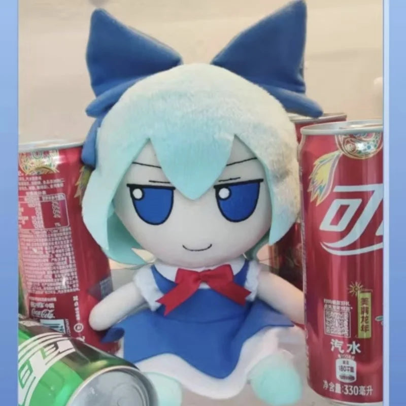 20cm Cartoon Touhou Project Plush Doll 2D Cartoon Doll Cirno Children's Toys Sofa Bedroom Pillow Boys and Girls Christmas Gifts
