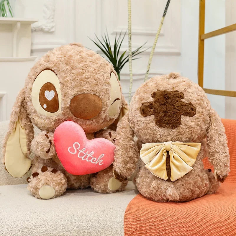 30-80CM Disney Lilo & Stitch Plush Doll Cartoon Toy Cute Anime Stuffed Cute Chocolate Stich Soft Plushie Kids Birthday Gifts