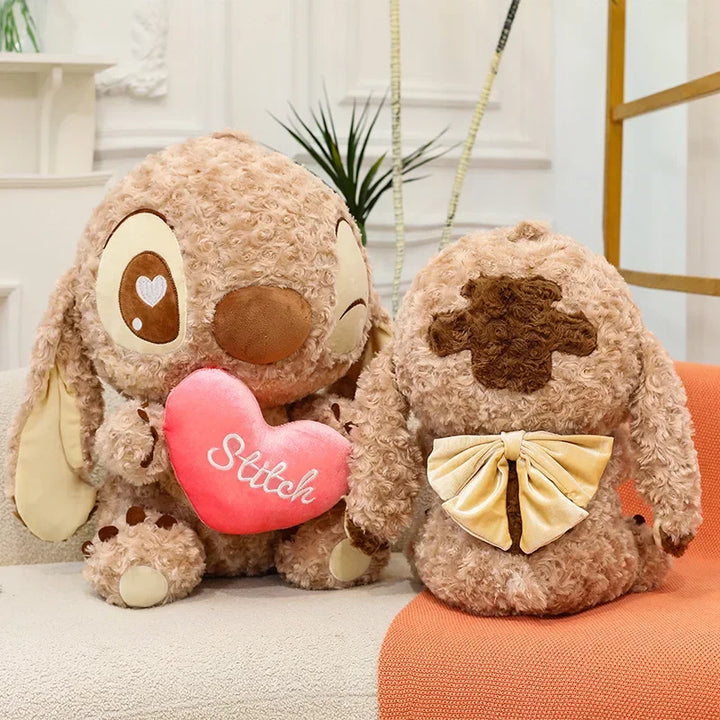 30-80CM Disney Lilo & Stitch Plush Doll Cartoon Toy Cute Anime Stuffed Cute Chocolate Stich Soft Plushie Kids Birthday Gifts