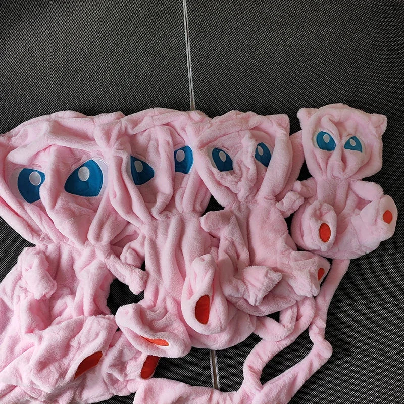 35-70CM New Pokemon Mew Plush Huge Toys Mewtwo Pokémon Anime Doll Shell Holster Rabbit Stuffed Plushie Semi Finished Products