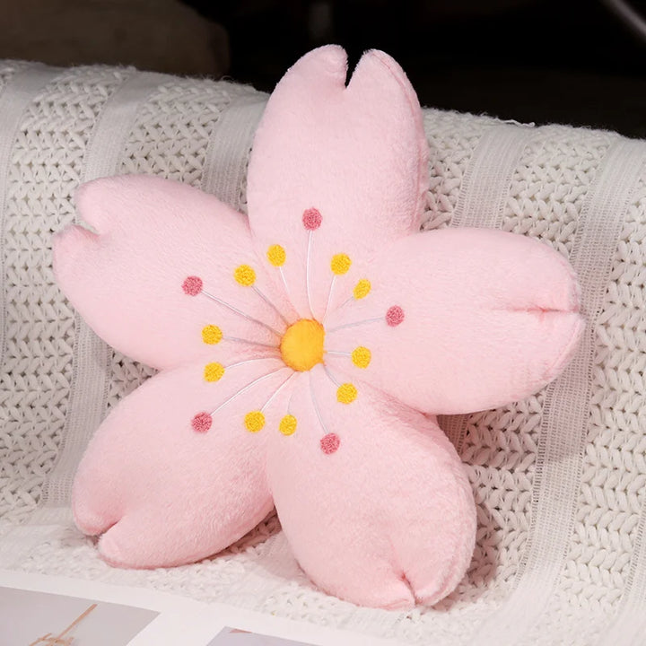 Cozy Flower Sofa Cushion Pink Sakura Shaped Floor Mat Office Home Decorative Comfortable Sakura Pillow Relocation Gifts Friends