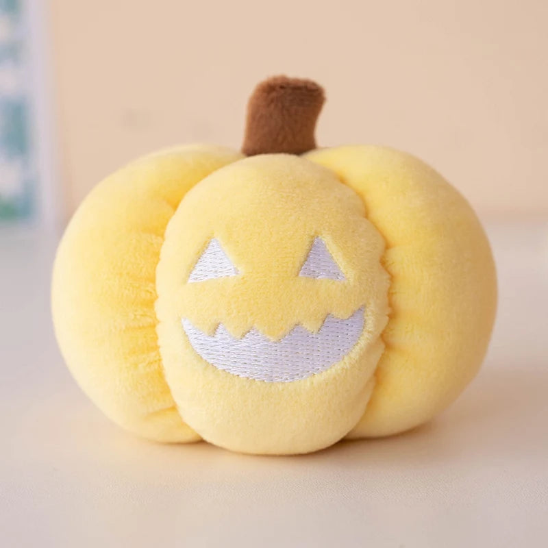 10cm Halloween Pumpkin Plush Toy Glow-in-the-dark Pumpkin Plushie Pendant Christmas Gift Home Decor