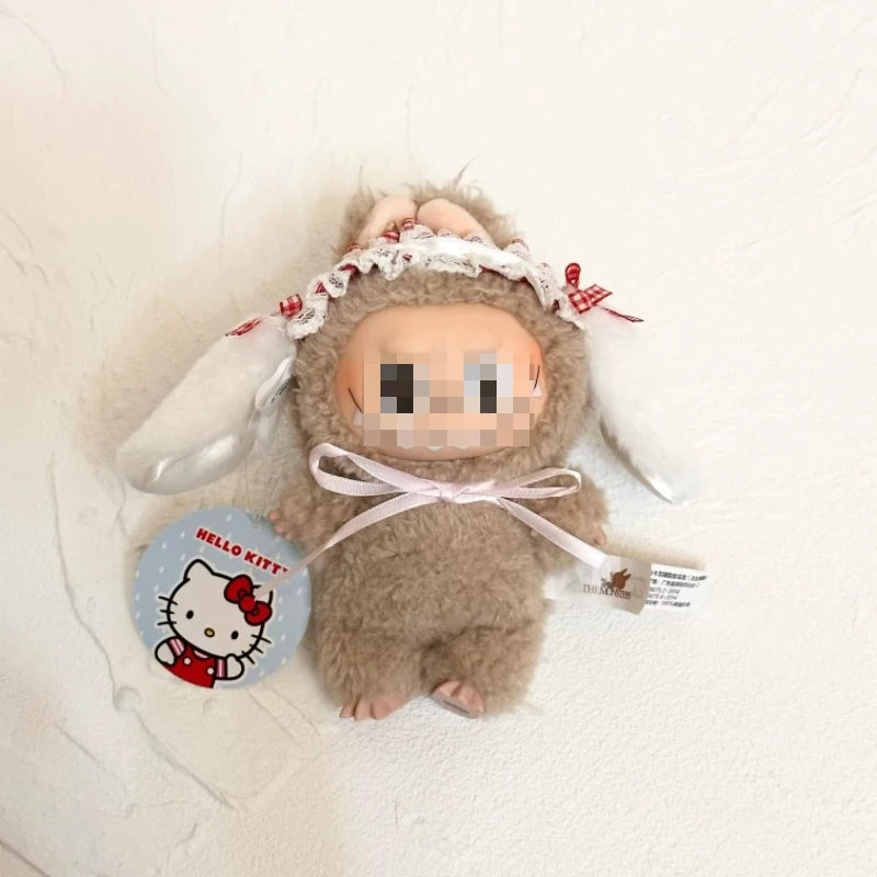 Sanrio Doll Hat  for Labubu Accessories Kawaii Hello Kitty Kuromi Melody Lolita style hairband Pendant Cute Cap Decoration Gift