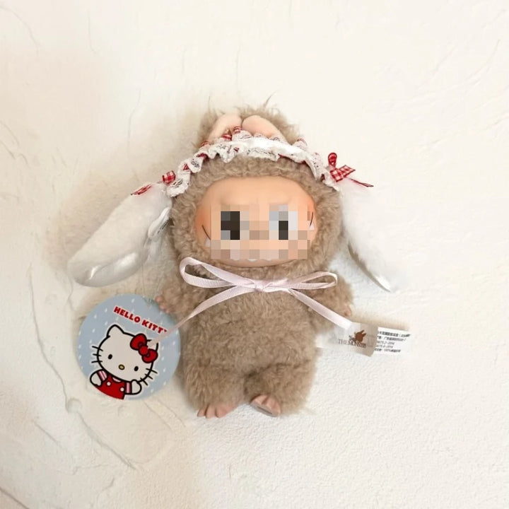 Sanrio Doll Hat  for Labubu Accessories Kawaii Hello Kitty Kuromi Melody Lolita style hairband Pendant Cute Cap Decoration Gift