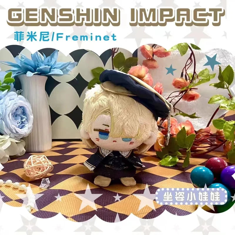 Genshin Impact Plush Furina Wriothesley Neuvillette Clorinde Navia Anime Cosplay Stuffed Toy Pendant Keychain Kids Christma Gift
