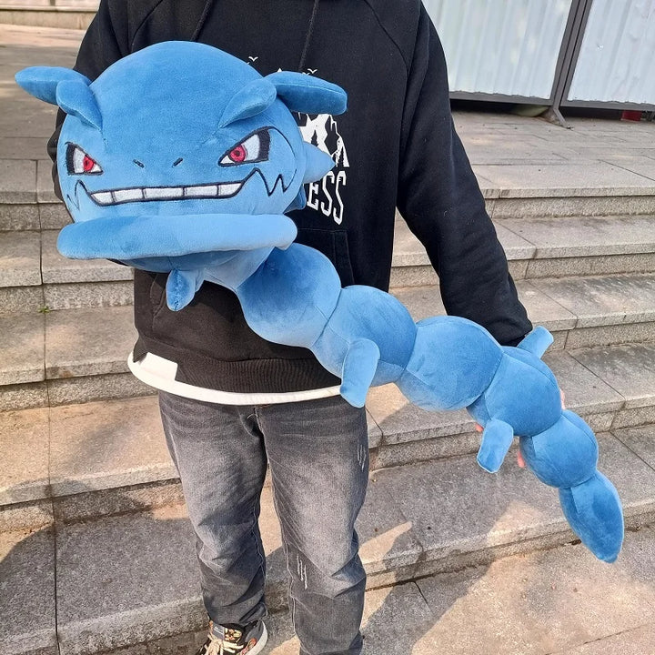 120cm Pokemon Plush Toys Steelix Animal Plushie Cartoon Soft Bendable Onix Stuffed Doll Kawaii Pokémon Children's Birthday Gifts
