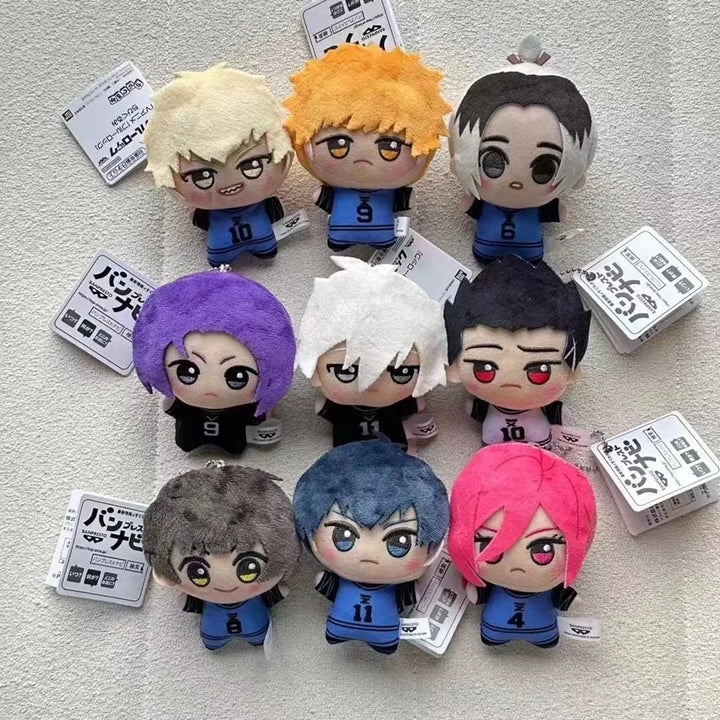 Blue Lock Plush Isagi Yoichi Nagi Seishiro Bachira Meguru Mikage Reo Anime Cosplay  Pendant Keychain Stuffed Doll Kids Gift