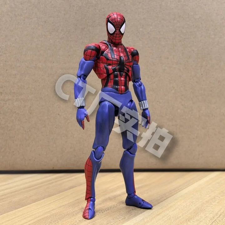 In Sotck Ct Toys Ben Reilly Spiderman Mafex 143 Figure Comic Ver Scarlet Spider Anime Action Figure Spider-Man Custom Gift Toy