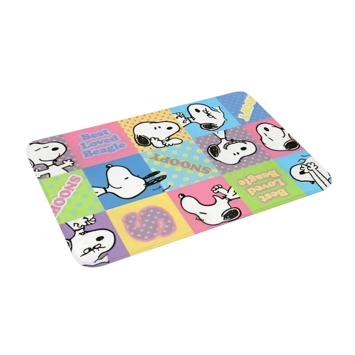 Snoopy Woodstock Merch Memory Foam Bath Mat Rug Non-Slip Soft Cartoon Bathroom Floor Rugs Carpet For Kitchen Shower Bath