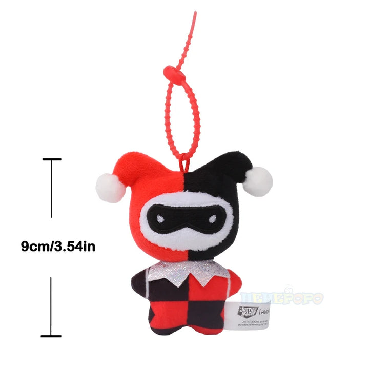 9cm DC Movies Superman Batman Harley Quinn Plush Toy Soft Keychain Creative Cartoon Gift for Christmas Halloween