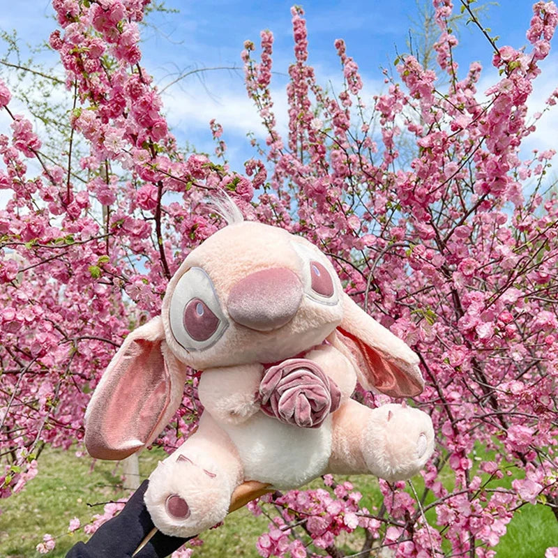 30-60cm Disney Lilo and Stitch Plush Toys Rose Gold Anime Plushie Stich Dolls Pillow Cute Stuffed Toy Children's Birthday Gift