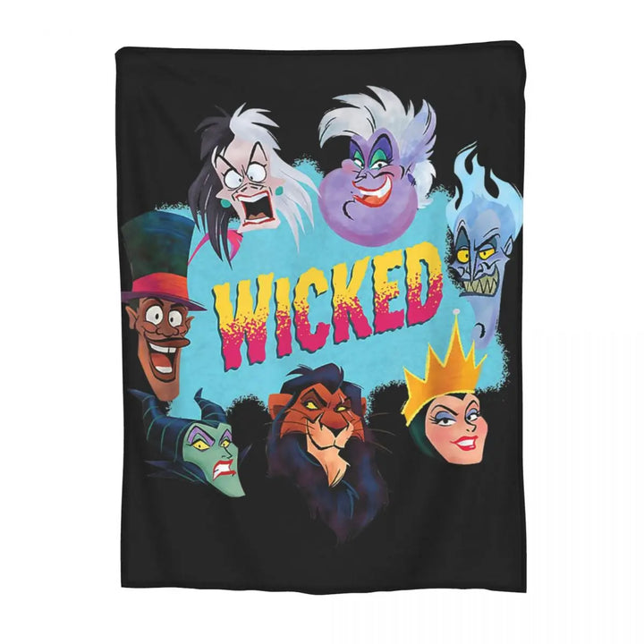 Evil Queen Blanket Coral Fleece Plush Textile Decor Villains Portable Soft Throw Blanket for Home Car Rug Piece