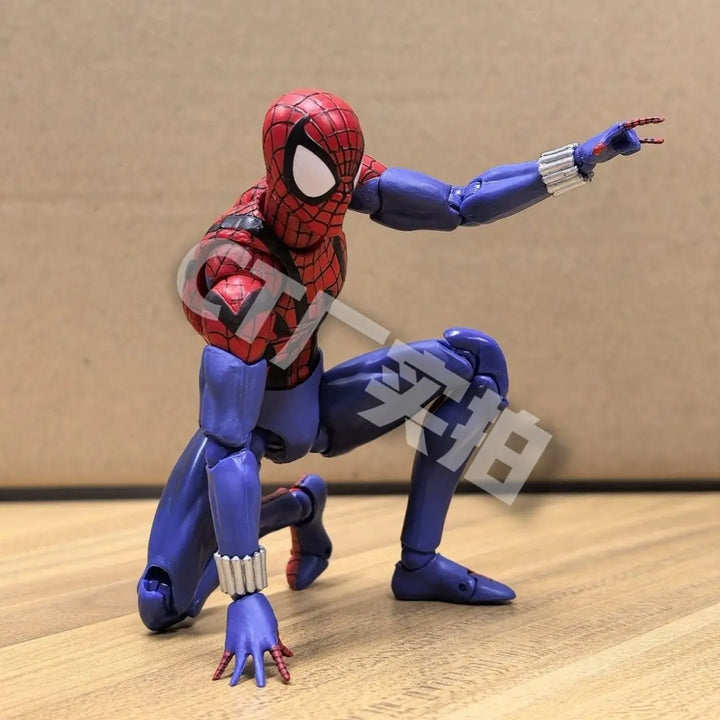 In Sotck Ct Toys Ben Reilly Spiderman Mafex 143 Figure Comic Ver Scarlet Spider Anime Action Figure Spider-Man Custom Gift Toy