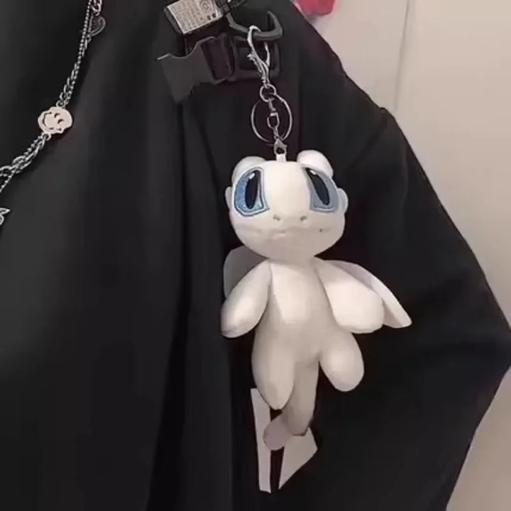 Cute Toothless Creative Pendant Plush Keychain Cartoon Peripheral Dolls School Bag Accessories Friends Children Christmas Gifts