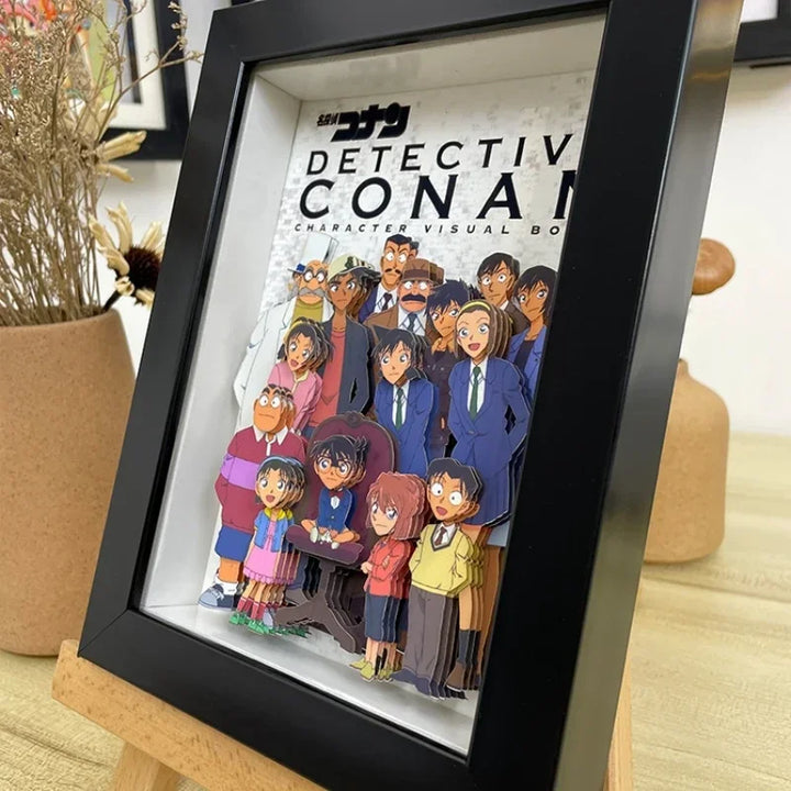 Detective Conan Family Portrait Three-dimensional Picture Album Handmade Decorations Ornaments Artwork Friends Holiday Gifts