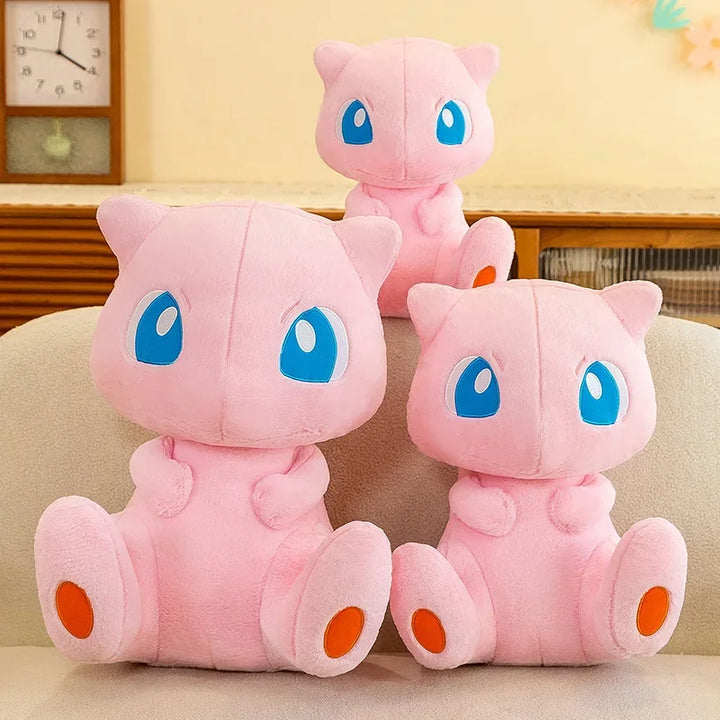 35-70CM New Pokemon Mew Plush Huge Toys Mewtwo Pokémon Anime Doll Shell Holster Rabbit Stuffed Plushie Semi Finished Products