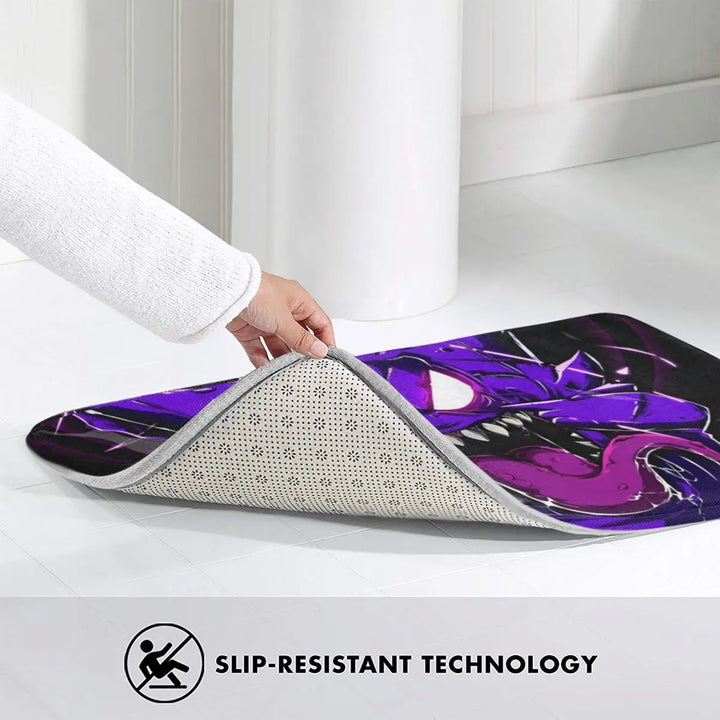 Cute Cartoon Manga Bathroom Rugs Mat Extra Soft and Absorbent Pokemon Bath Rugs Mats Carpet Non-Slip for Kitchen Shower