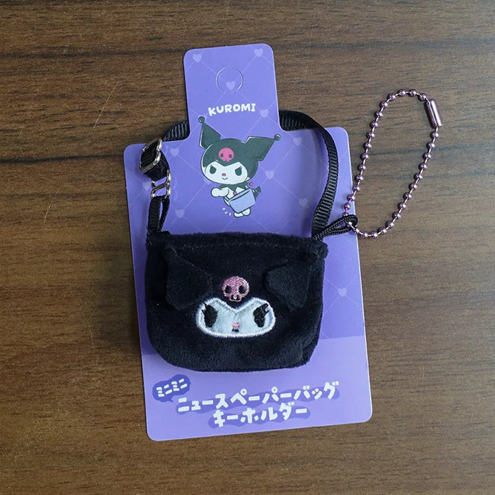 For Labubus doll Outfit Accessories Sanrios Hello Kitty Kuromi Cinnamoroll Melody Doll Hat mini bag Cute Doll Backpack Bag Set