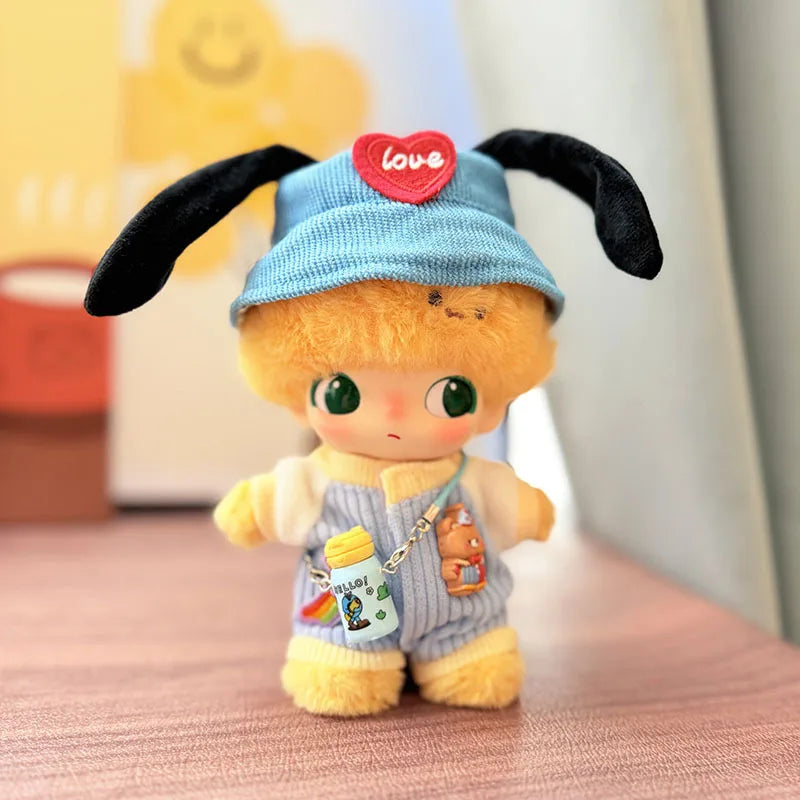 DIMOO WORLD Doll Box Pendulum Accessories Doll Clothes Baby Clothes Pink Pig Yellow Duck Set 15/17cm Labubu Doll Clothes