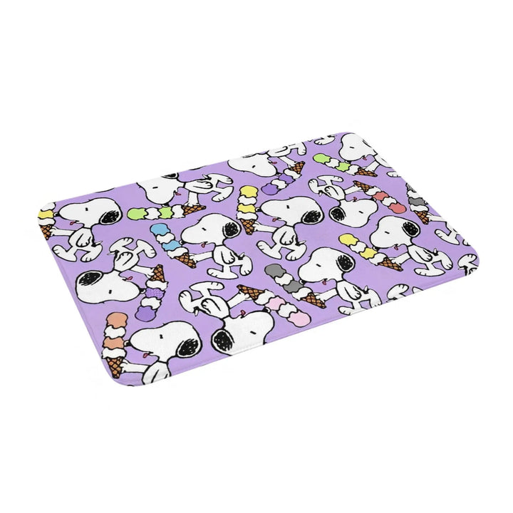 Snoopy Sleep Time  Memory Foam Bath Mat Rug Non-Slip Quick Dry  Bathroom Floor Rugs Carpet For Bath Shower Tub
