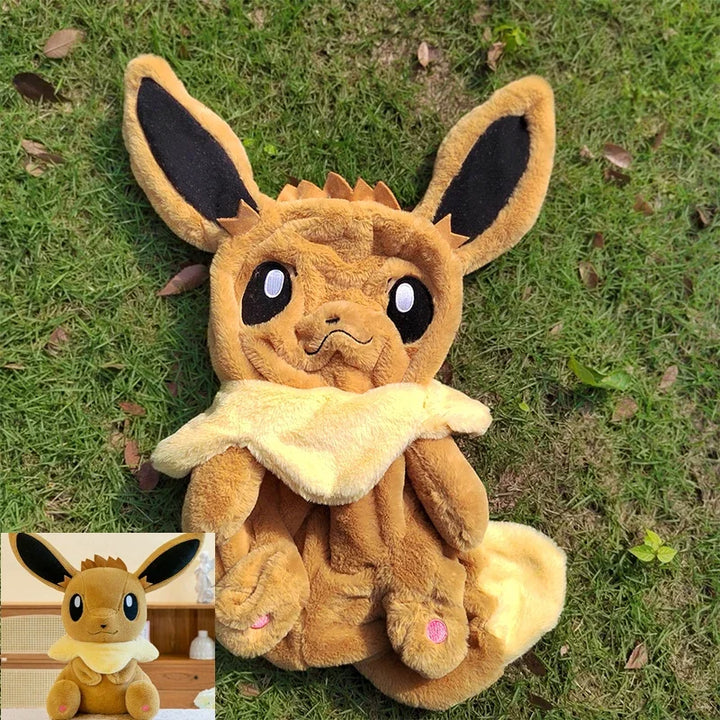 Pokemon Charizard Eevee Plush Toys Anime Doll Giant Pokémon Stuffed Semi-finished Leather Holster Azumarill Pawmi Gift for Kids