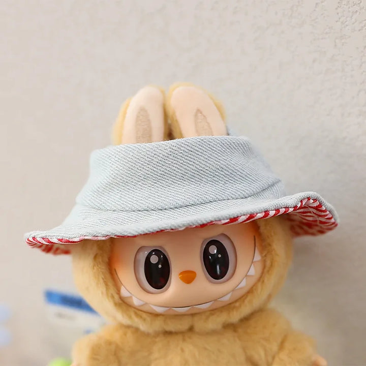 Labubu Doll Hat 15/17cm Plush Doll'S Accessories Sitting Party Labubu I II Idol Dolls Hat