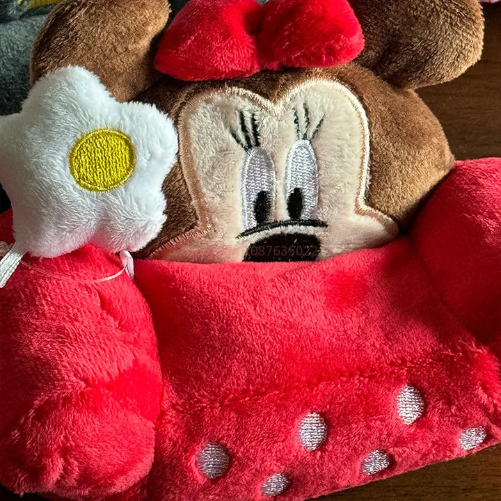 Kawaii Kuromi Hello Kitty Mickey Plush Mini Sofa Cartoon Cute Plush Toy Soft Stuffed Doll Sofa Decorative Home Item For Fans