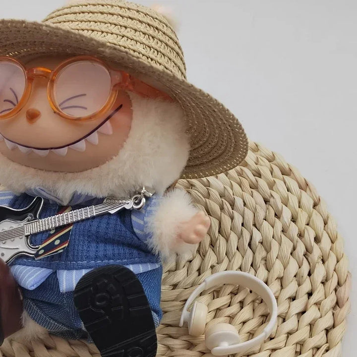 For 17cm Labubu Doll Suit Creative Design Clothing Handmade High-end Mini  Trendy and Fashionable Matching Handsome Accessories