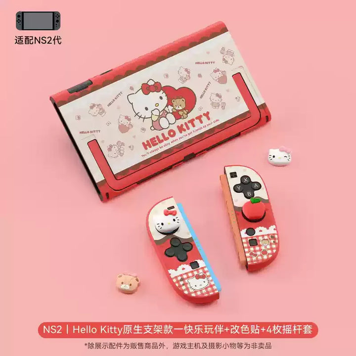 Sanrio Hello Kitty Kuromi Original Wanted Switch 2 Protective Case Plug In Base Ns2 Protective Case Anime Game Peripherals