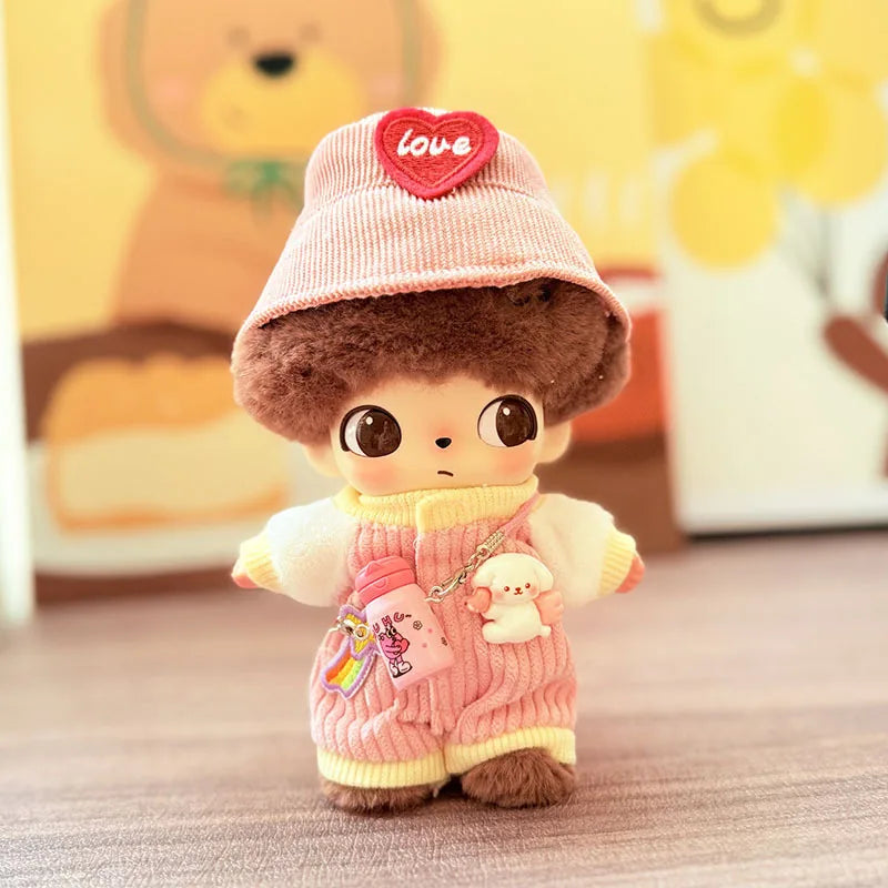 DIMOO WORLD Doll Box Pendulum Accessories Doll Clothes Baby Clothes Pink Pig Yellow Duck Set 15/17cm Labubu Doll Clothes