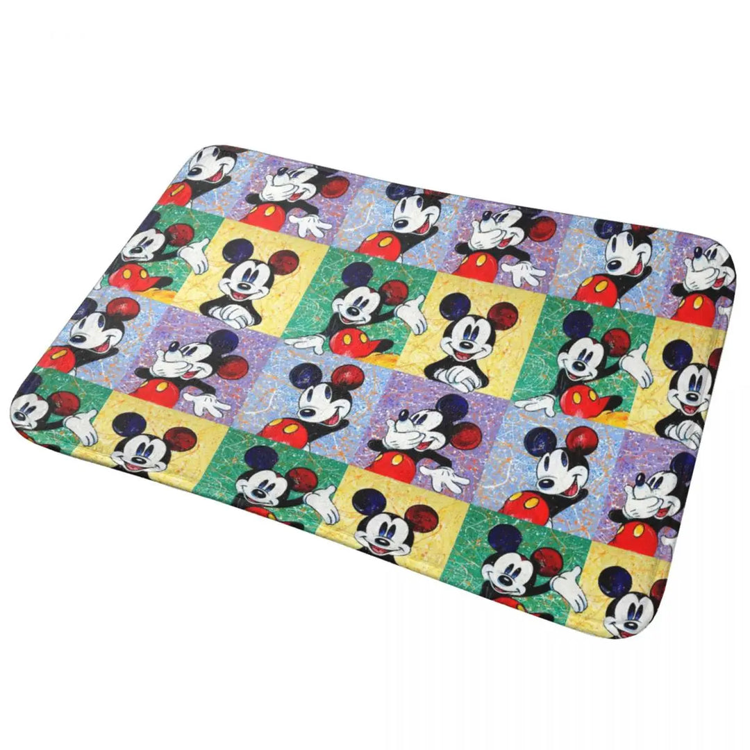 Cute Minnie Cartoon Bathroom Rugs Mat Quick Dry Mickey Bath Rugs Mats Carpet Non-Slip for Shower Tub
