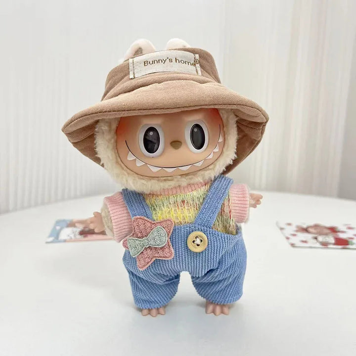 17cm Cute Mini Plush Doll'S Clothes Outfit Hoodie Big Goose Dinosaur Bee Shark Deer Korea Kpop Exo Labubu Idol Dolls Clothing