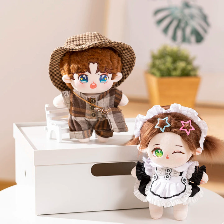 20cm Cute IDol Doll Plush Cotton Star Dolls With Clothes Kawaii Stuffed Baby Plushies Toys Fans Collection Children Gifts